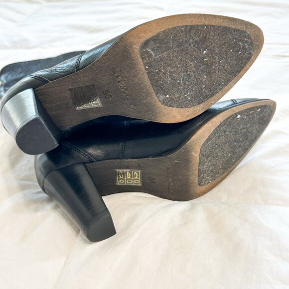 Free People Shayne Tall Western Boots Black Leather Size 36 / 6 - Picture 8 of 10